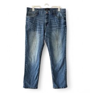 No Boundaries Men's Straight Leg Jeans Size 38x32 Medium Wash Blue Denim